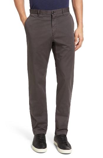 Men's Theory Brewer Slim Fit Cotton Sateen Chinos - Grey