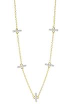 Women's Freida Rothman Radiance Crystal Station Necklace