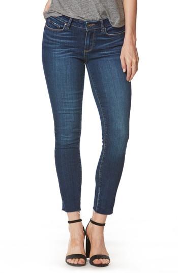 Women's Paige Skyline Ankle Skinny Jeans - Blue