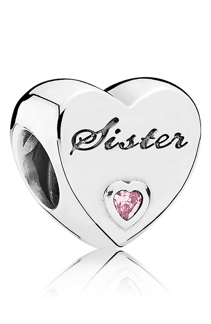 Women's Pandora Sister's Love Heart Charm