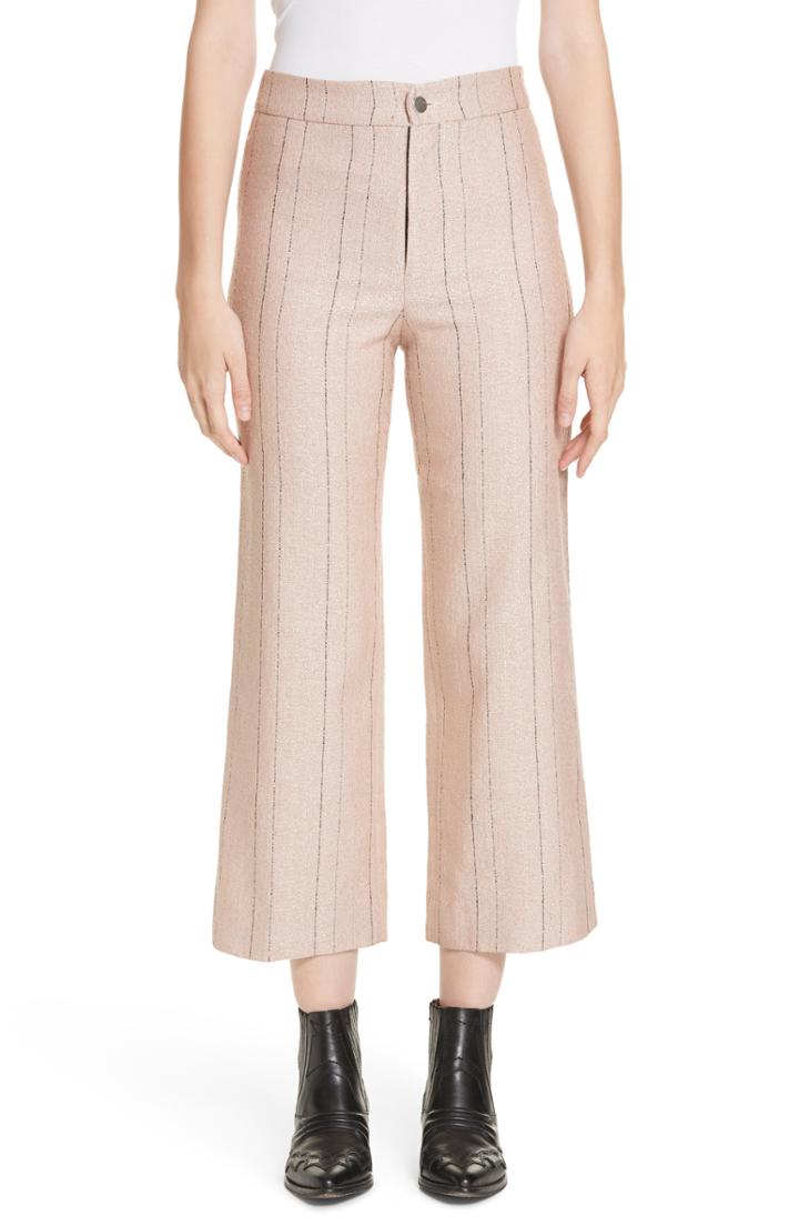 Women's Roseanna Gang Stripe Pants Us / 34 Fr - Beige