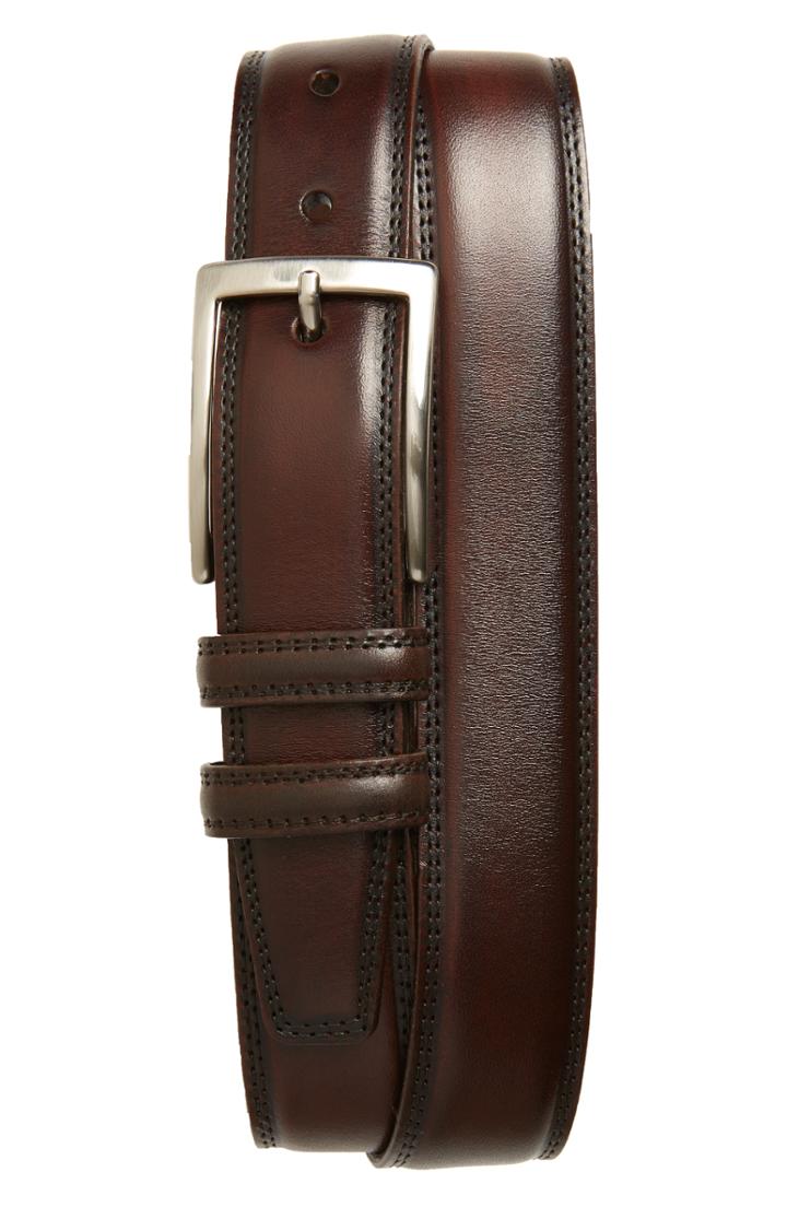 Men's Torino Kipskin Leather Belt - Espresso
