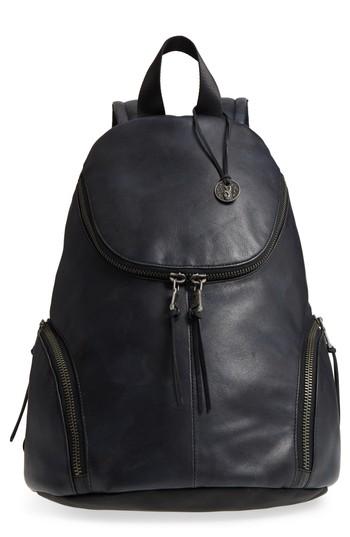 Men's John Varvatos Collection Brooklyn Suede Backpack - Blue