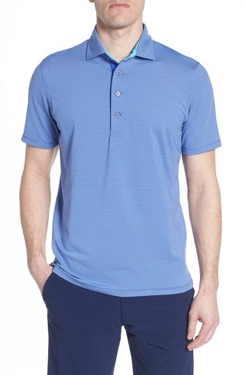 Men's Greyson Saranac Airflow Jersey Polo - Blue