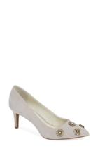 Women's 1901 Bradford Embellished Pointy Toe Pump M - Grey