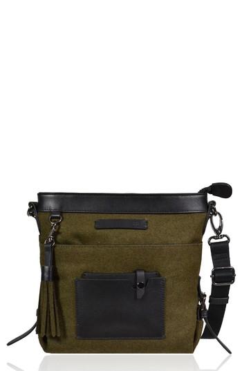 Sherpani Luna Boiled Wool Crossbody Bag - Brown