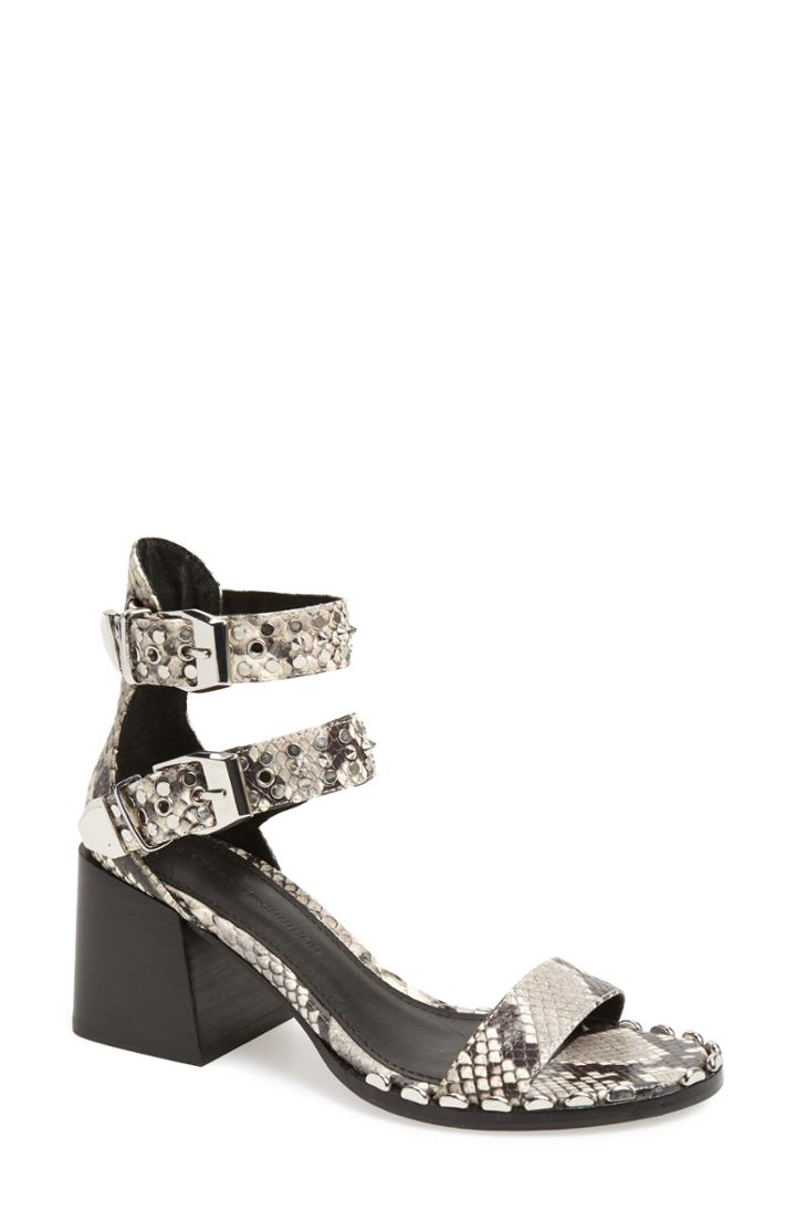 Women's Sigerson Morrison Apple Studded Sandal .5 Eu - White