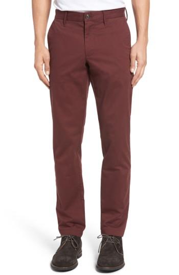 Men's Nordstrom Men's Shop Ballard Slim Fit Stretch Chinos X 30 - Burgundy