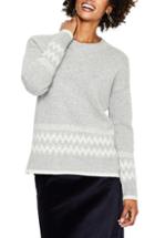 Women's Boden Theodora Fair Isle Sweater - Grey