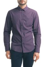Men's Good Man Brand Slim Fit Diamond Print Sport Shirt - Burgundy