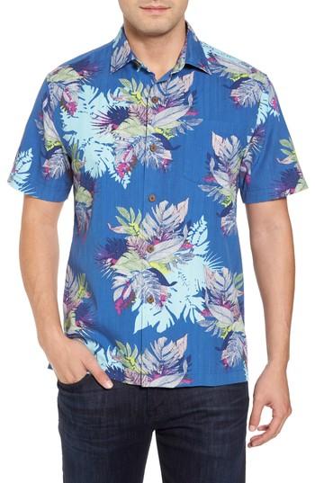 Men's Tommy Bahama Fronds Bouquet Classic Fit Silk Blend Sport Shirt