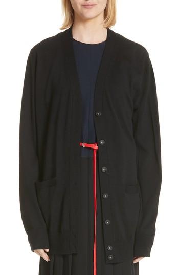 Women's Marc Jacobs Oversized Wool Cardigan - Black
