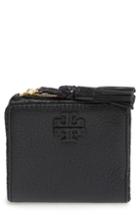 Women's Tory Burch Mini Leather Wallet - Black