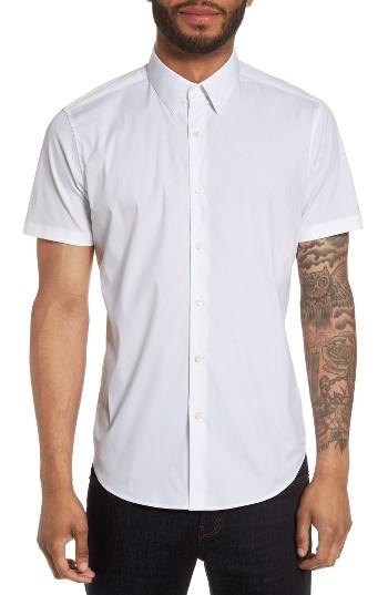 Men's Theory Sylvain S Kenai Sport Shirt - White