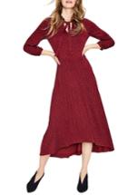 Women's Boden Rosa Scattered Spot Jersey Midi Dress - Red