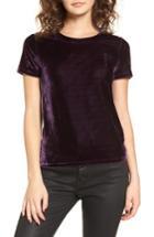 Women's Obey Blume Velvet Top - Purple