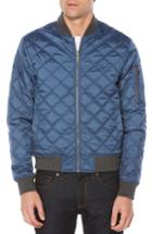 Men's Original Penguin Reversible Quilted Bomber - Blue