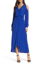 Women's Fraiche By J Cold Shoulder Maxi Dress - Blue