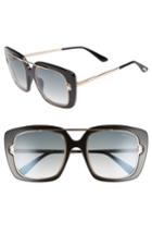 Women's Tom Ford Marissa 52mm Sunglasses - Shiny Black/ Gradient Smoke
