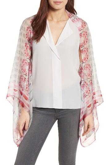 Women's Ted Baker London Window Box Silk Cape Scarf