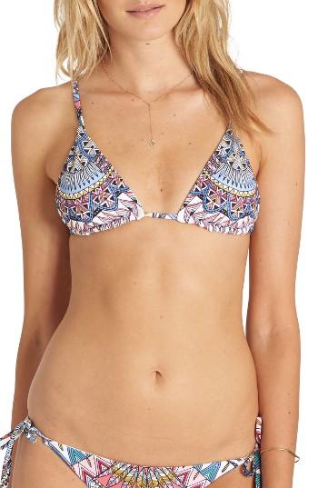 Women's Billabong Dreamer Triangle Bikini Top - Blue