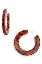 Women's Madewell Striped Resin Hoop Earrings