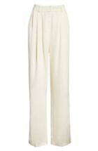 Women's Magda Butrym Pleated Pants Us / 36 Fr - Ivory