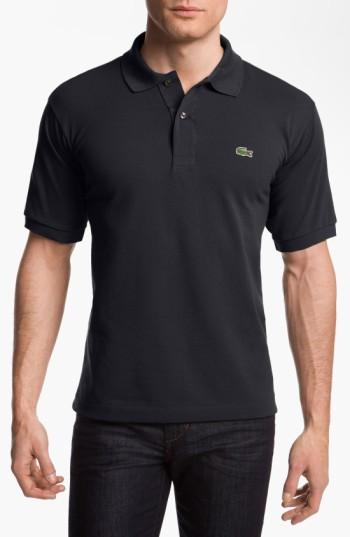 Men's Lacoste 'l1212' Pique Polo (l) - Black