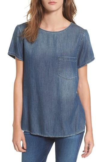 Women's Ag Megan Denim Pocket Tee