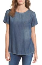 Women's Ag Megan Denim Pocket Tee
