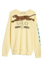 Women's Gucci Leopard Detail Logo Sweatshirt