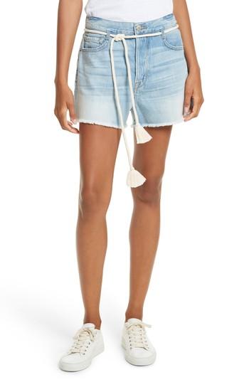 Women's Frame Cutoff Denim Shorts - Blue