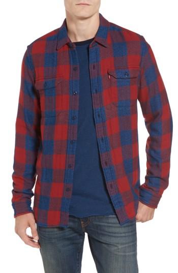 Men's Levi's Jackson Worker Shirt, Size - Red