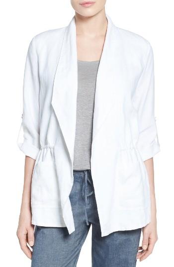 Women's Chaus Linen Roll Tab Jacket