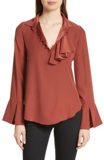 Women's Cinq A Sept Norla Silk Bow Blouse