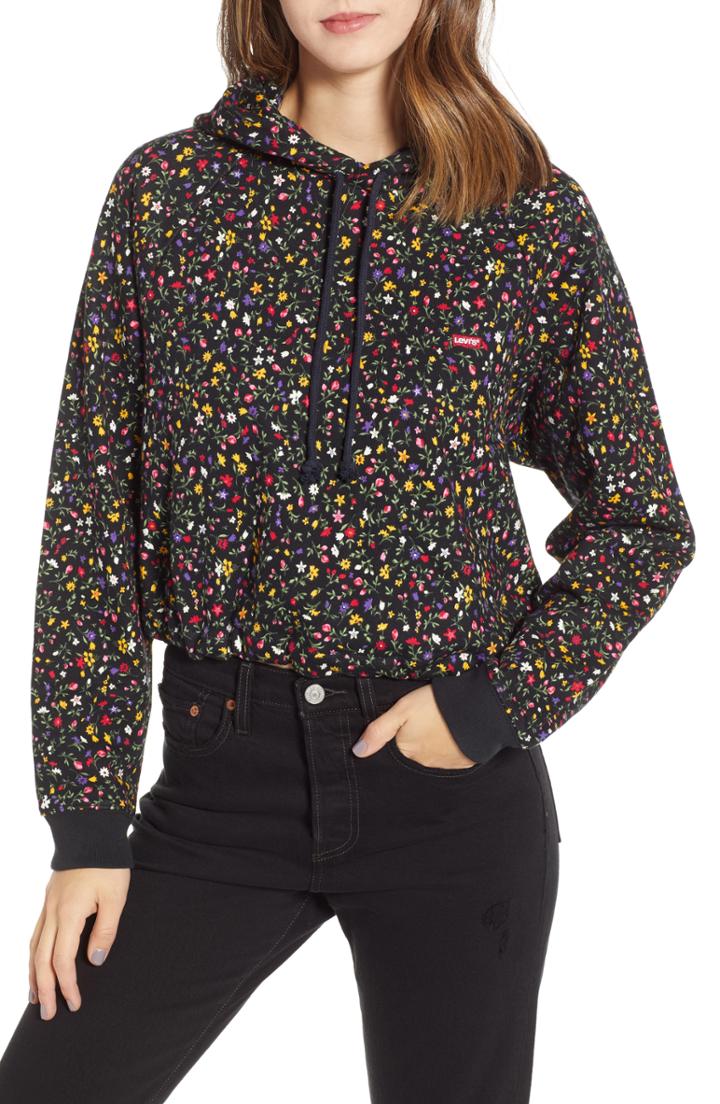 Women's Levi's Cinched Hoodie - Black