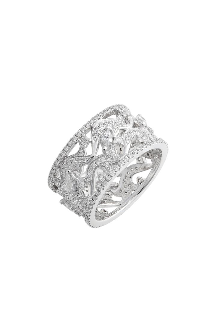 Women's Bony Levy Luxe Wide Diamond Ring (nordstrom Exclusive)
