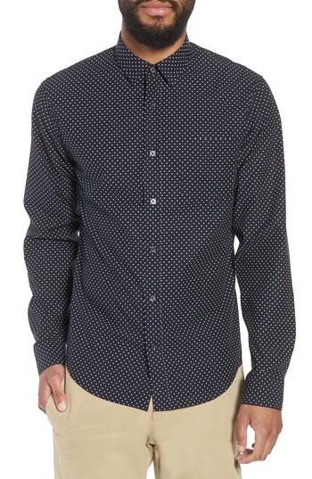 Men's Vince Classic Fit Print Sport Shirt - Blue