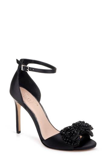 Women's Jewel Badgley Mischka Zelina Bow Sandal M - Black