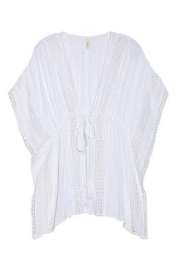 Women's Elan Crochet Cover-up Tunic - White