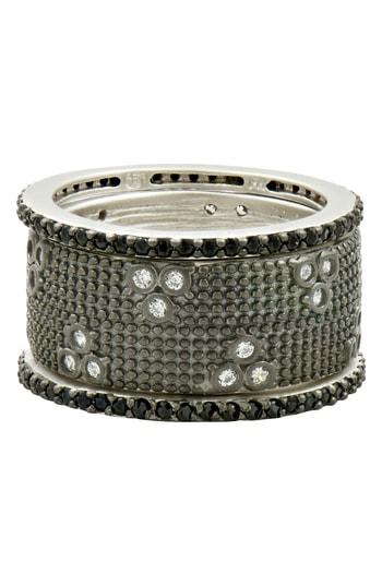 Women's Fredia Rothman Industrial Finish Set Of 3 Stackable Rings