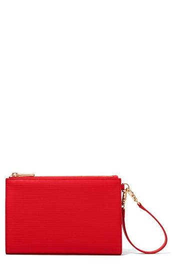 Women's Dagne Dover Signature Essentials Coated Canvas Clutch/wallet - Red