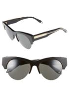 Women's Victoria Beckham 58mm Retro Sunglasses - Black/ Black Mirror