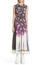 Women's Cushnie Et Ochs Devona Beaded Expressionist Print Dress