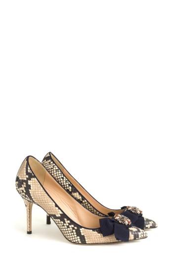 Women's J. Crew Elsie Bow Pump .5 M - Beige