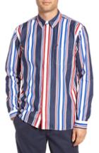 Men's Tommy Jeans Retro Multistripe Sport Shirt - Blue