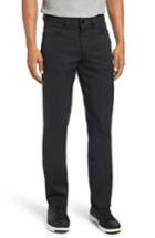 Men's Bugatchi Flat Front Pants - Black