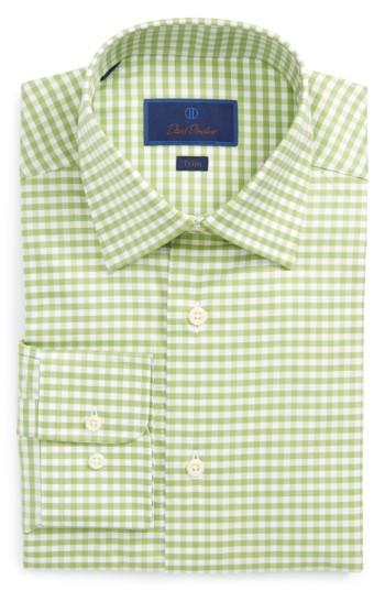 Men's David Donahue Trim Fit Gingham Dress Shirt