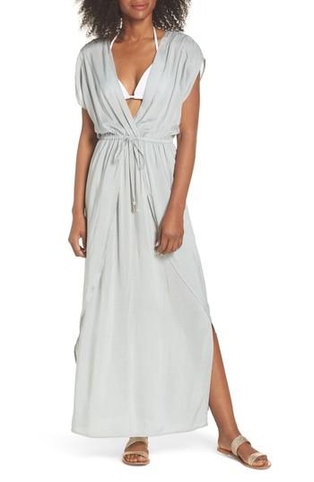 Women's Elan Wrap Maxi Cover-up Dress - Blue