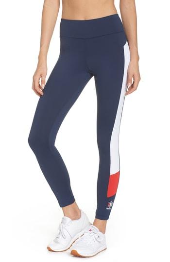 Women's Reebok Ac Blocking Leggings, Size - Blue